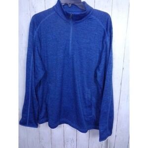 Ben Hogan Performance Golf Pullover Geo‎ Textured Fleece 1/4 Zip Mens Size Small